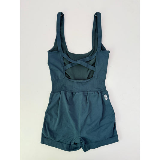 Free People Movement Teal Good Karma Runsie - Size Small