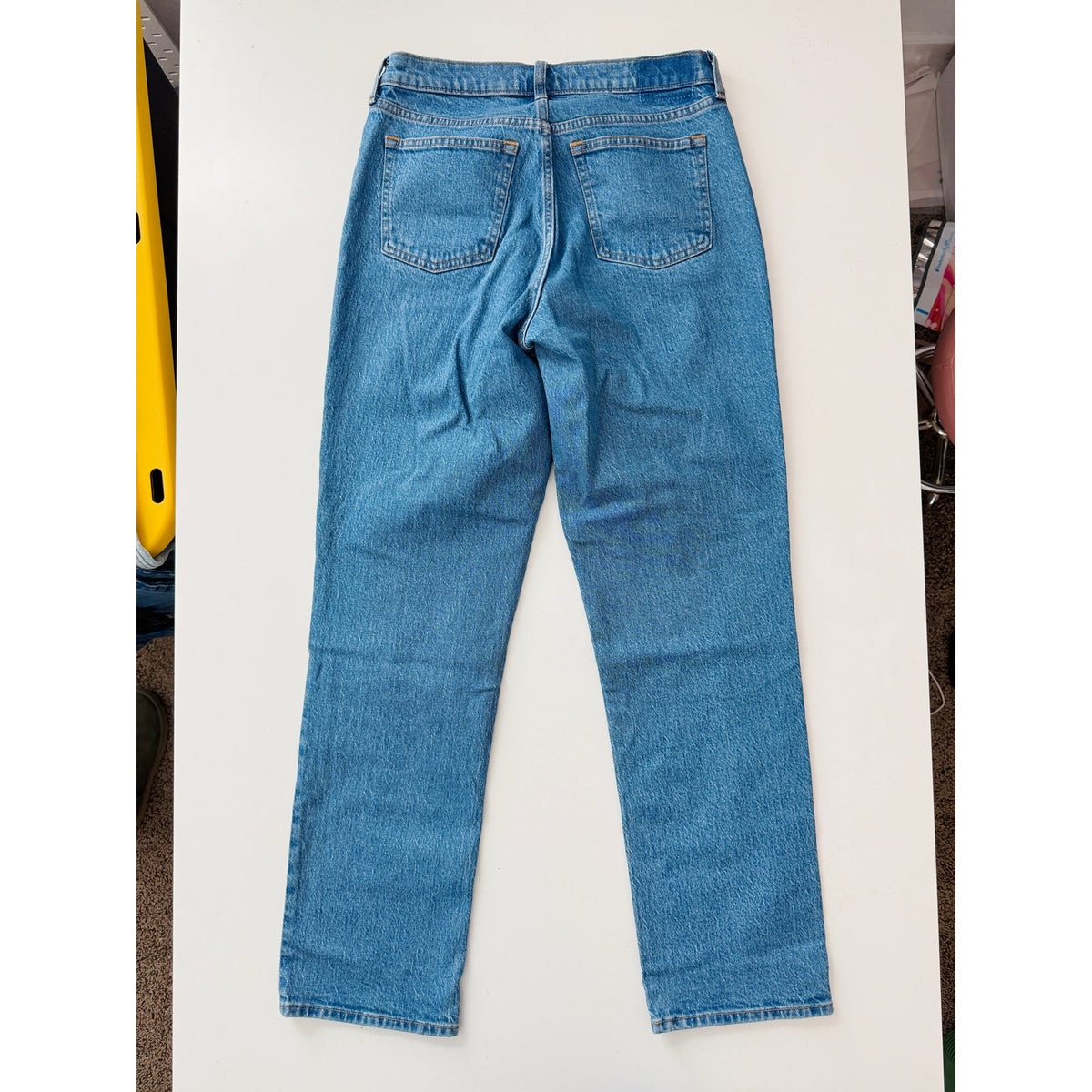 Abercrombie 90's straight mid rise - curve love 4/27 regular