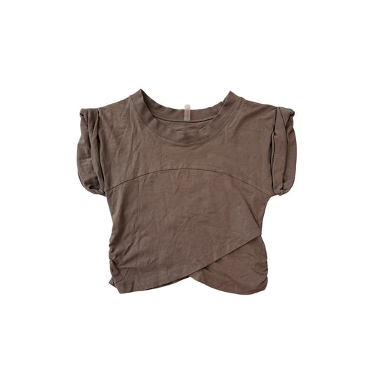 Free people movement hot shot crossover crop tee- size XS