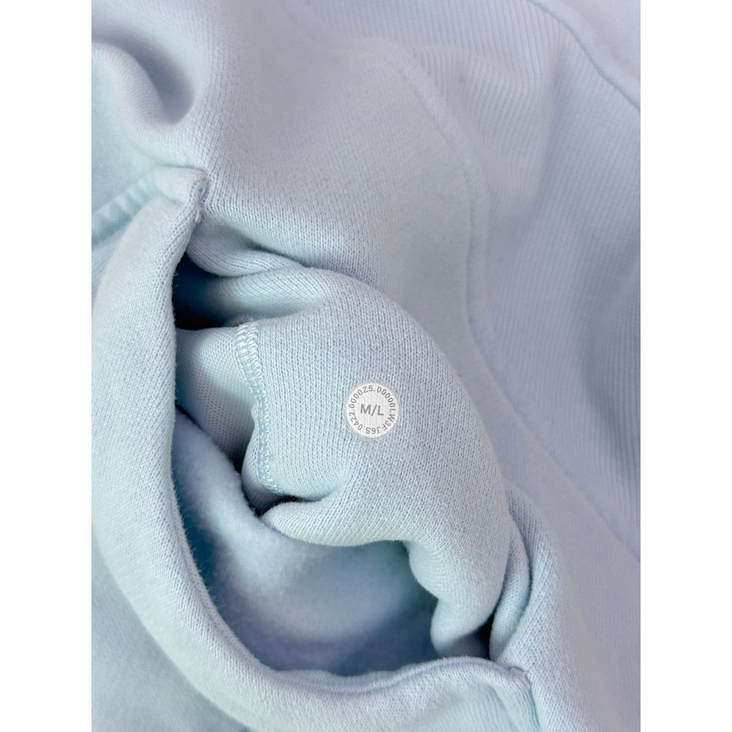 Lululemon Hawaii blue linen scuba 1/2 zip funnel neck - Size M/L