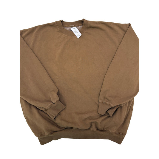 John galt brown erica crewneck with pockets - one size