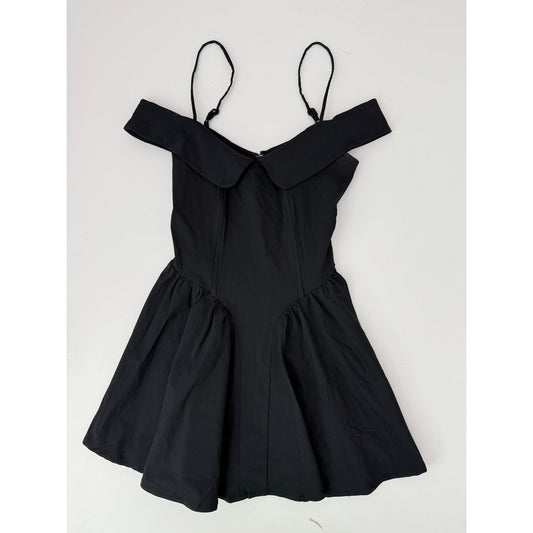 NEW! Kimchi Blue Black Drop Waist Mini Dress - Size Medium