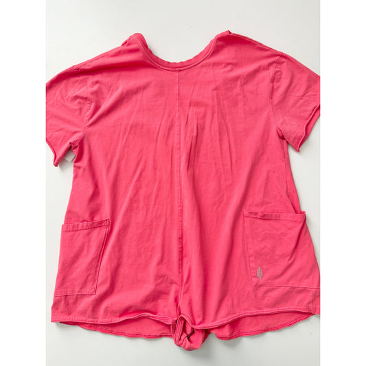 Free people movement hot shot tee romper - size medium