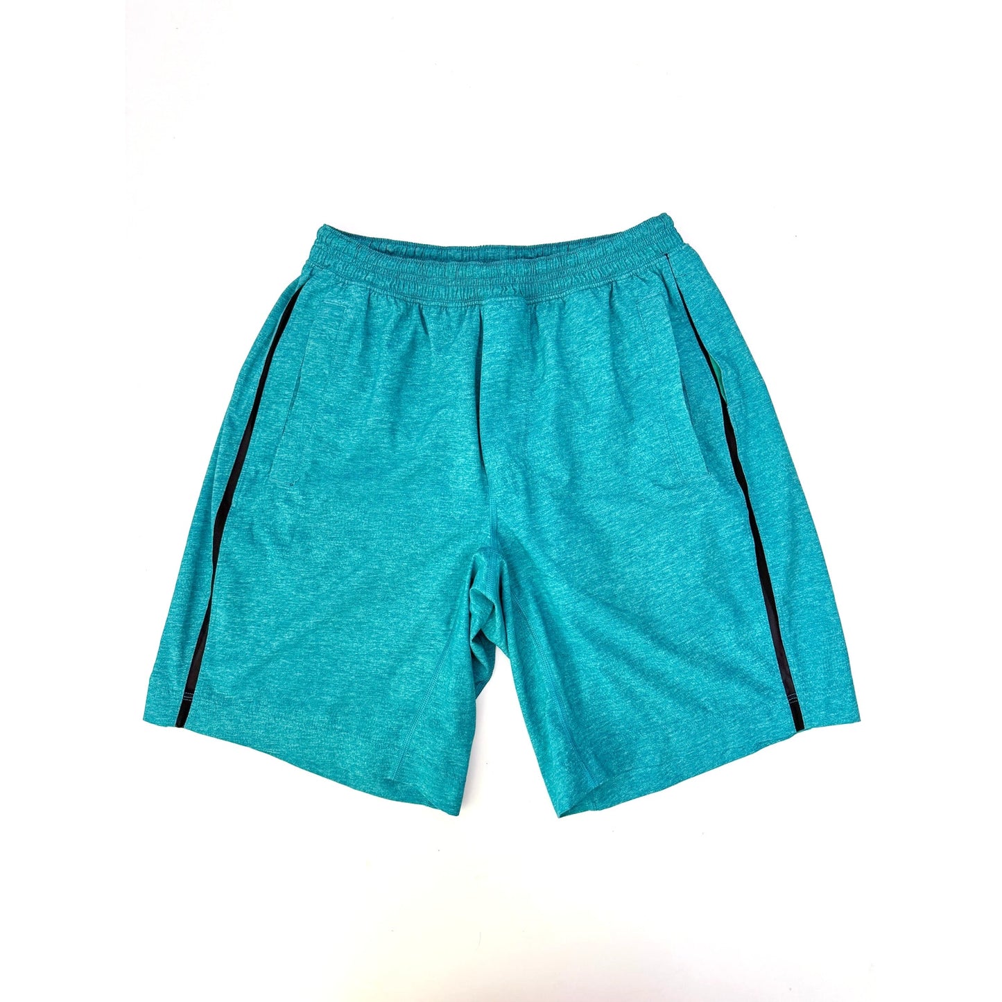 Men's Lululemon Teal Pace Breaker Shorts lined 9" - size m