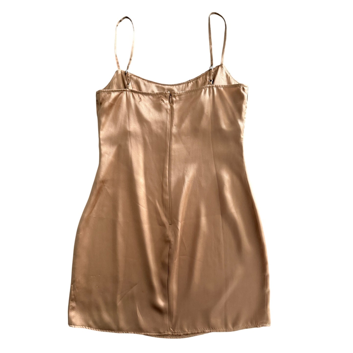 Reformation mezcal 100% silk brown mini dress - size 4