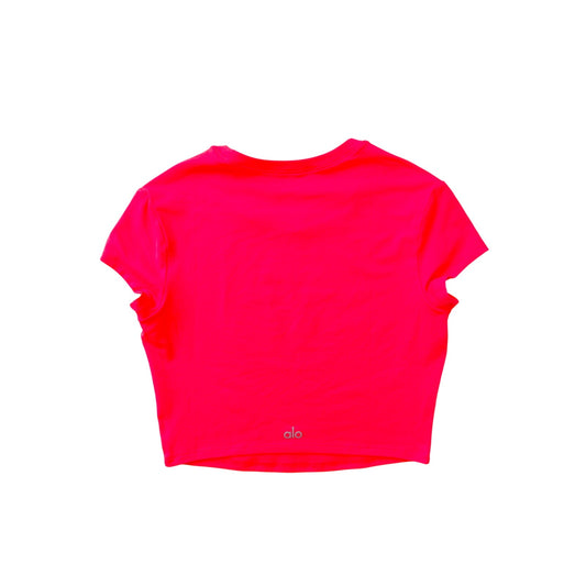 Alo Yoga alosoft crop finesse top - size small