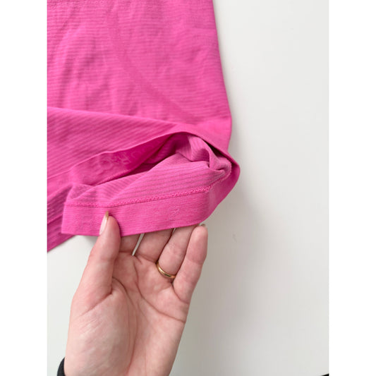Lululemon sonic pink short sleeve swiftly tech full length - size 2