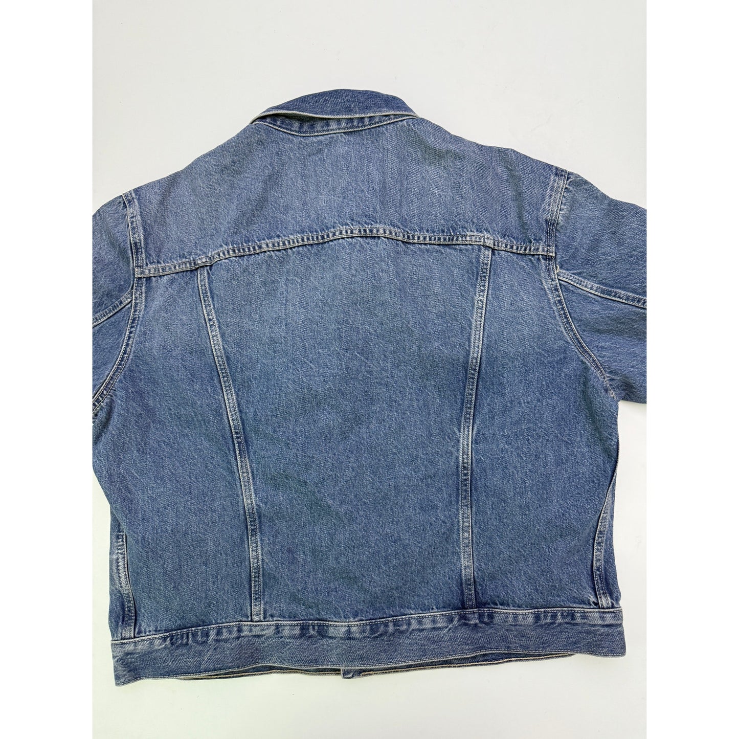 new calvin klein denim trucker jacket - size 2X