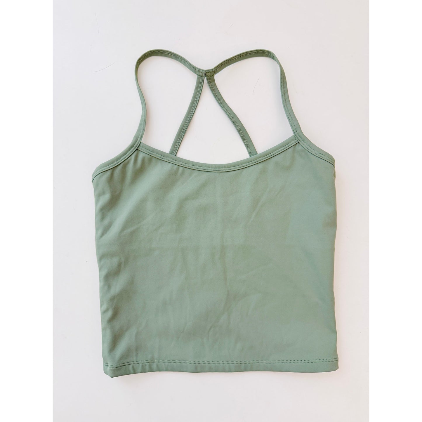 green athletic biker shorts set - size medium