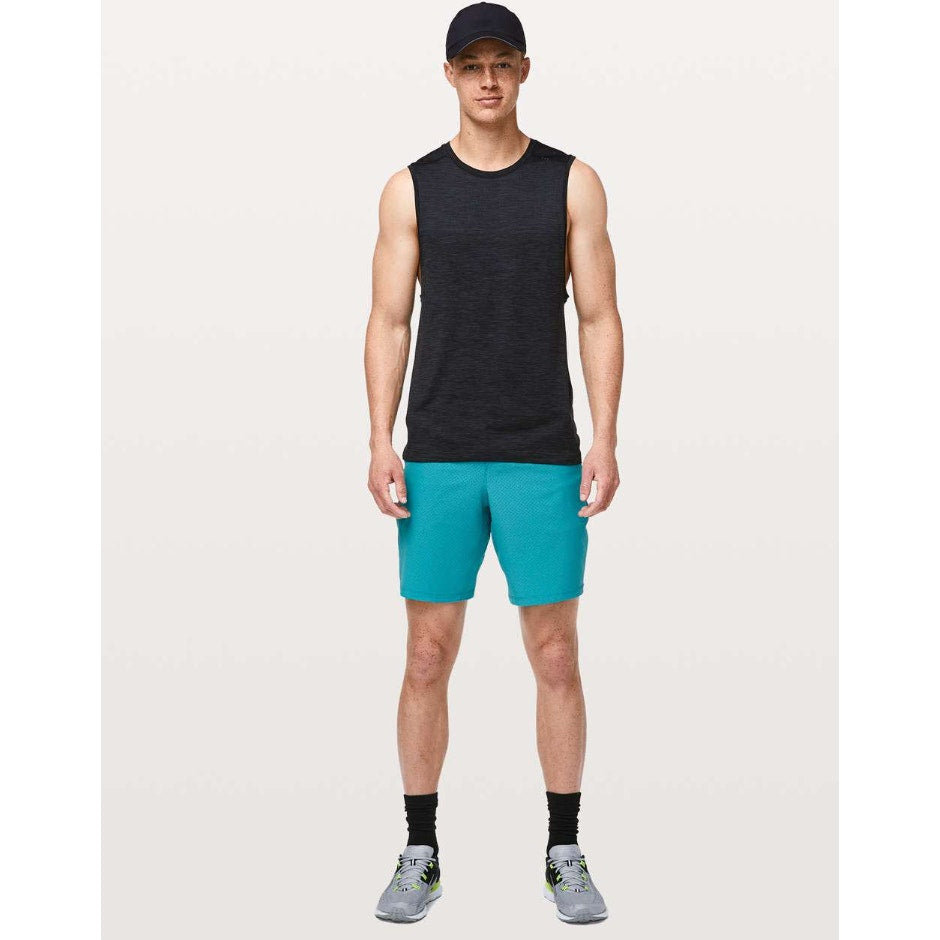 Men's Lululemon Teal Pace Breaker Shorts lined 9" - size m
