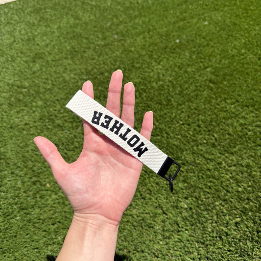 MOTHER wristlet keychain