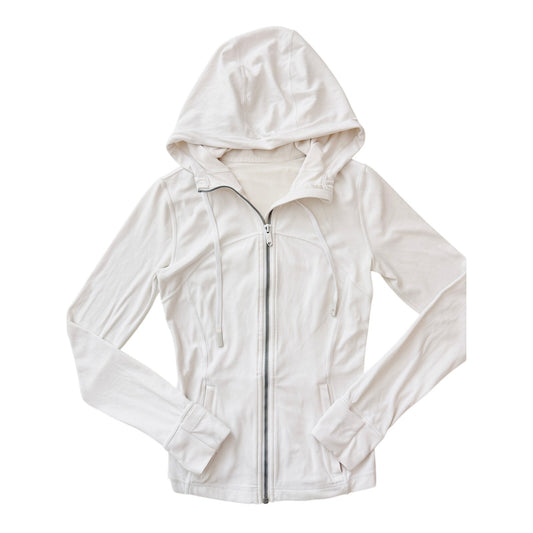 Lululemon white hooded define jacket - size 4