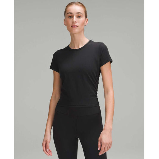 Lululemon black all it takes ribbed tee - size 6