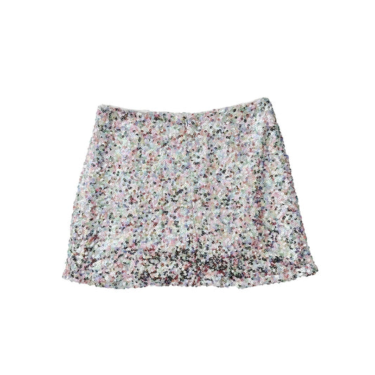 Lulu's colorful sequin mini skirt - size small