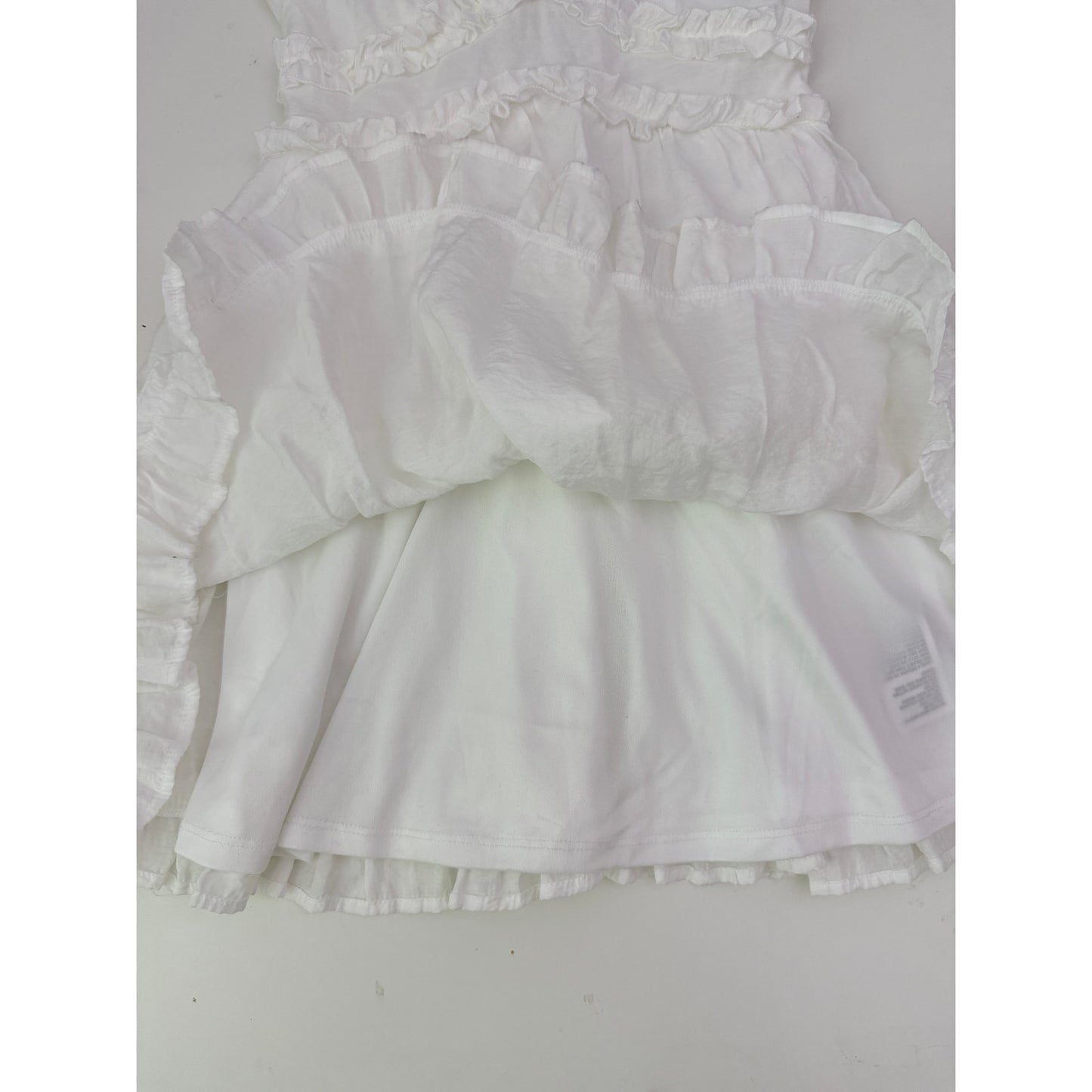 Mi Ami white ruffle mini dress - size xsmall