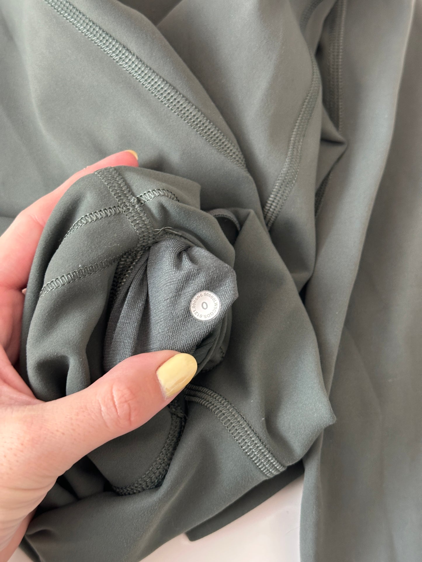 lululemon green drop wunder train high rise leggings (size 0, 25")