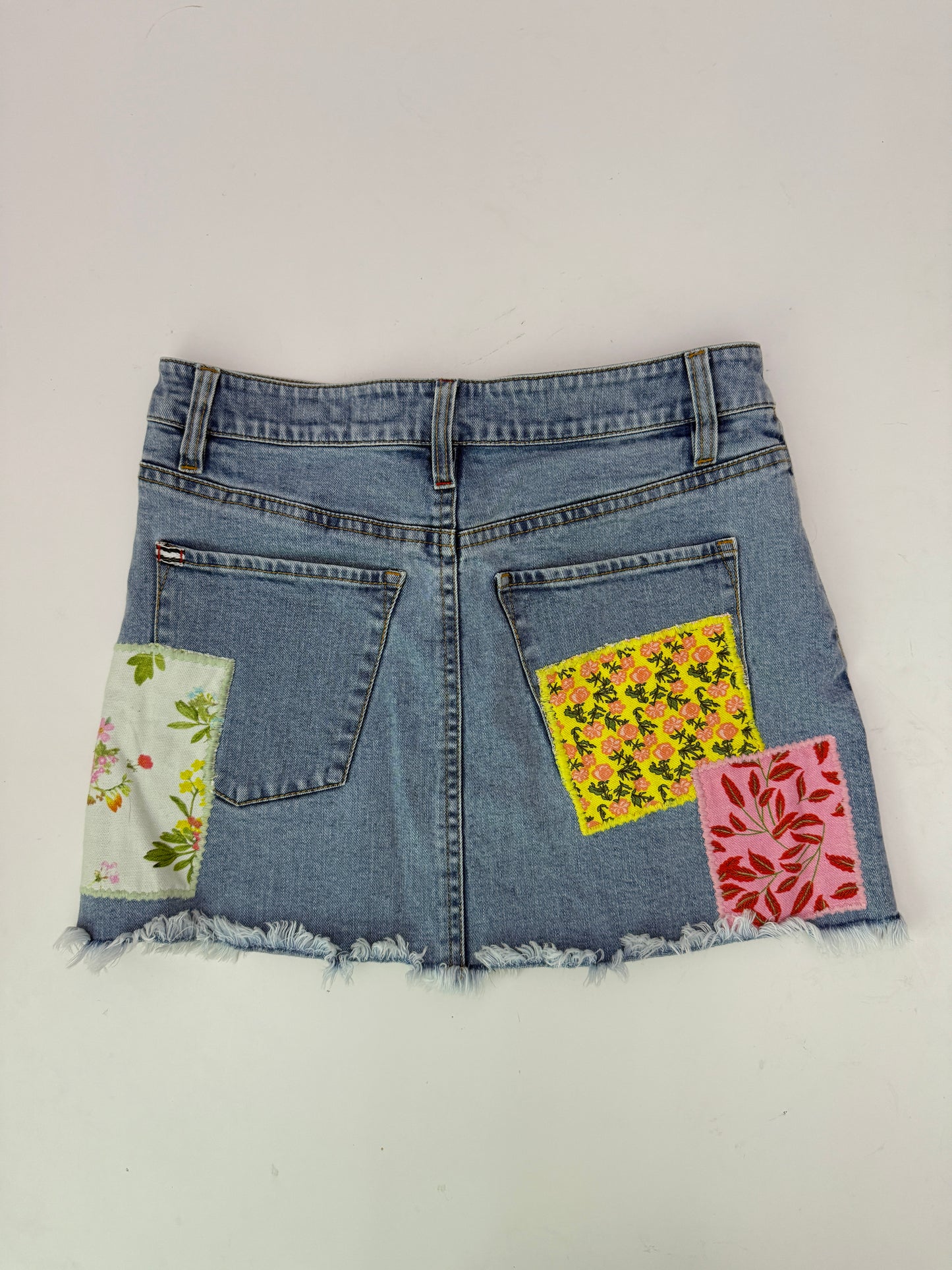 Alice + Olivia high rise patchwork skirt (size 26)