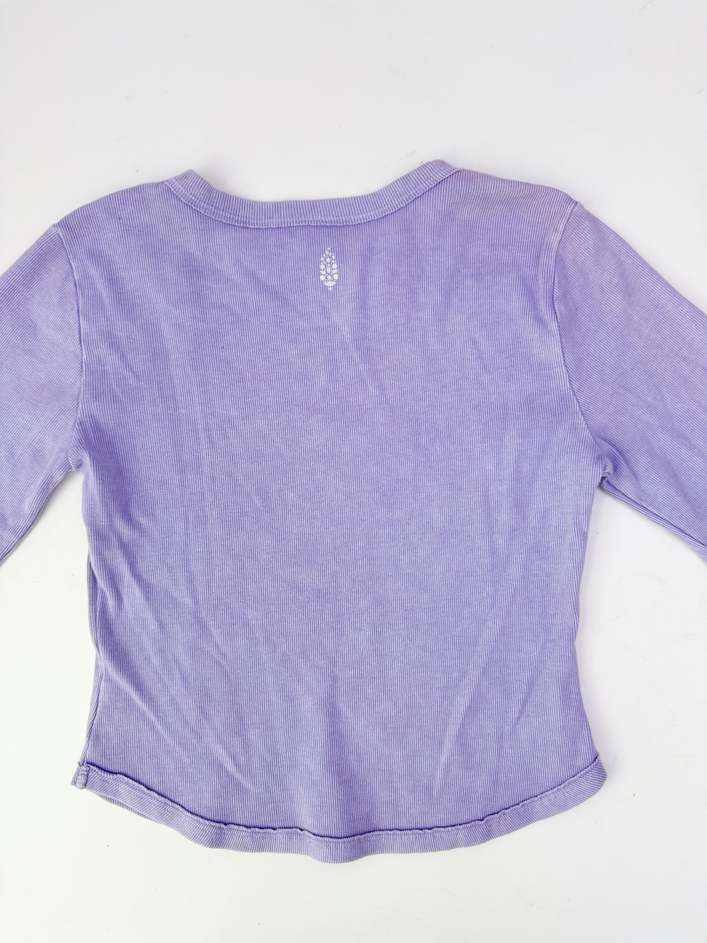 free people movement ribbed baby tee (size large)