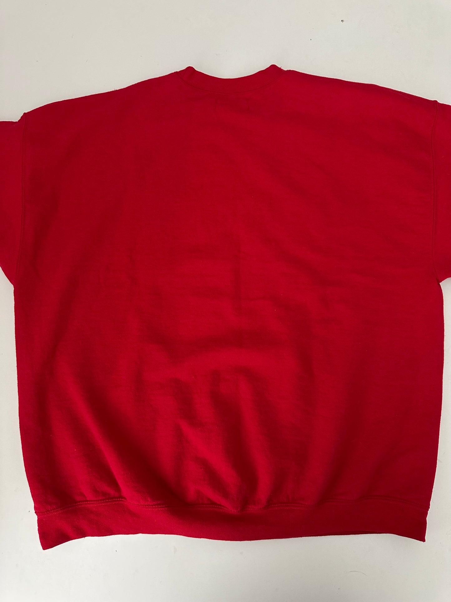 Anthropologie red Milan crewneck (size large)