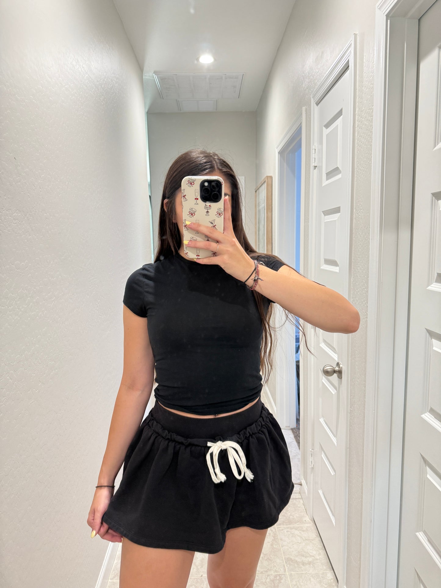 free people movement fleece mini skort (size medium)