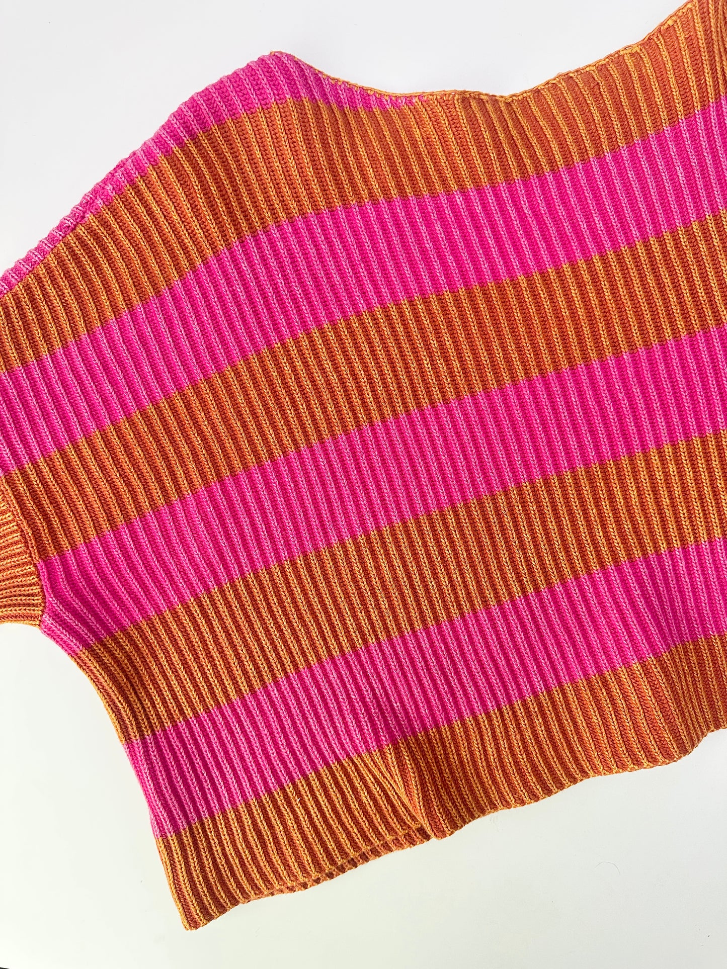 free people just my stripe pink pullover (size medium)