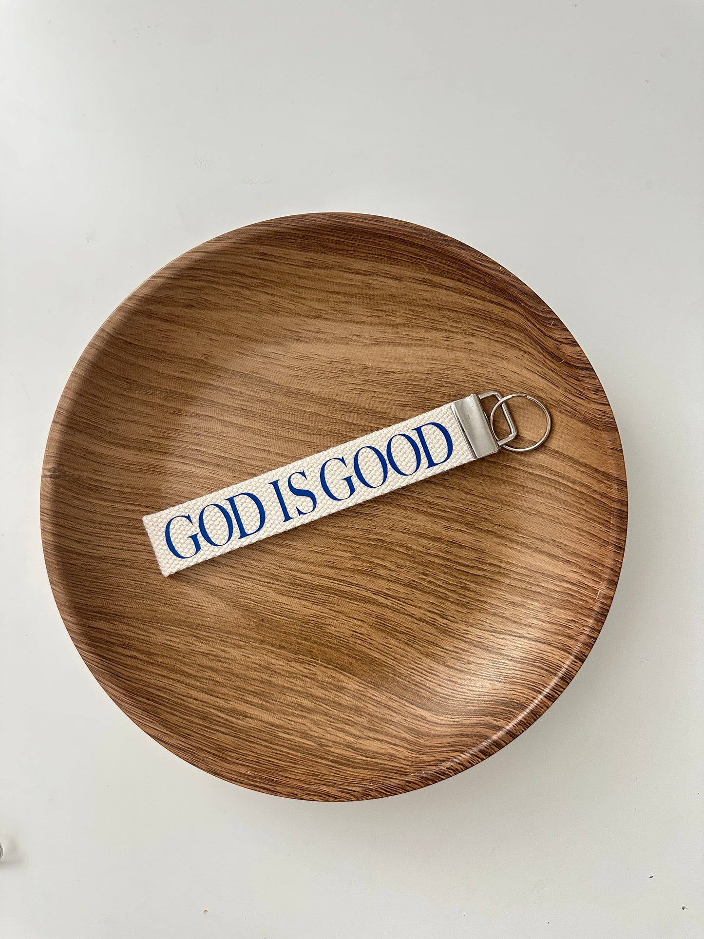 Christian wristlet keychain
