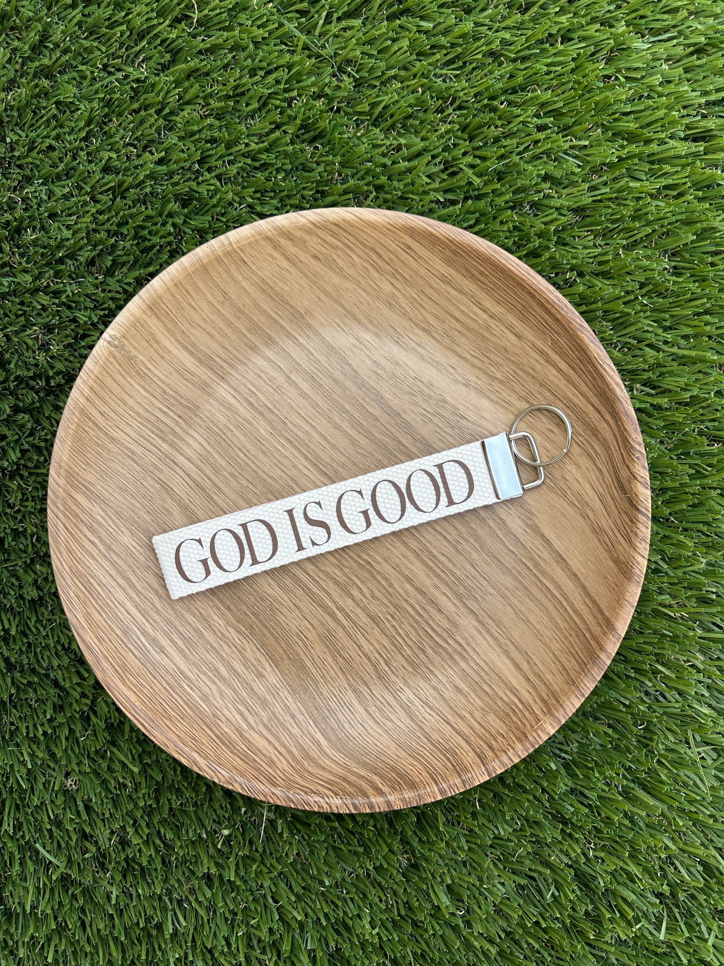 Christian wristlet keychain