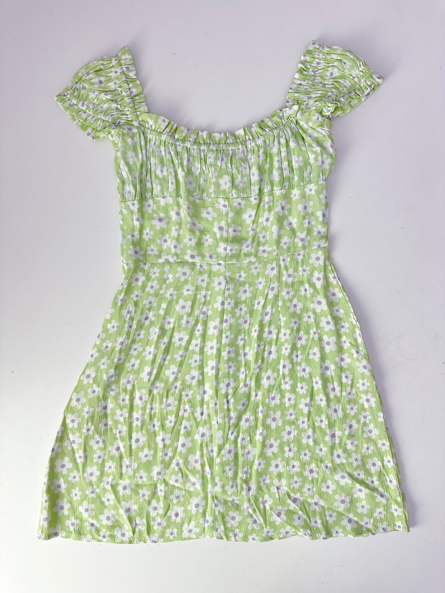 With Jean mint green isabella floral mini dress (size XS)