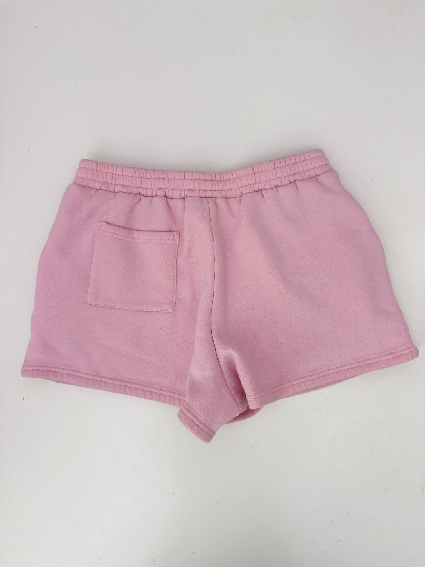 white fox high rise sweat shorts (size XL)