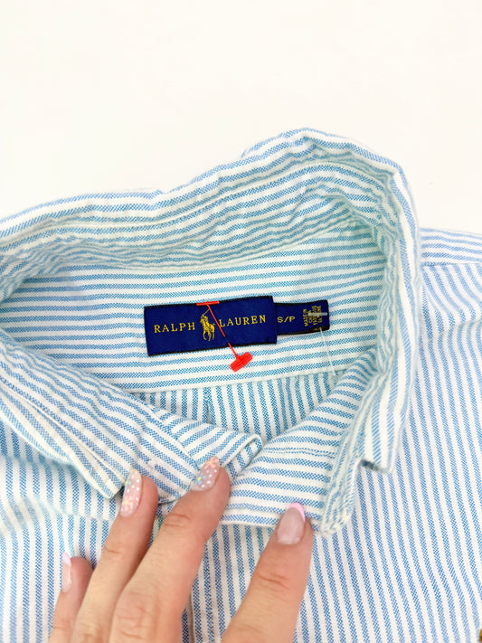 Ralph Lauren 100% cotton striped polo (size small)