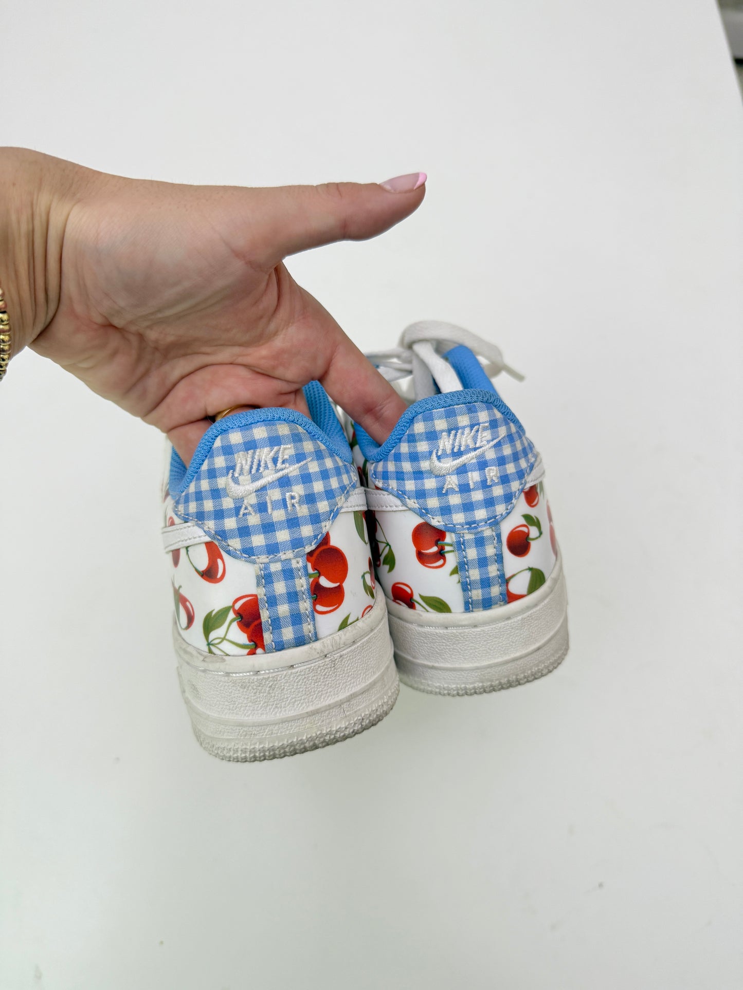 Nike cherry Air Force one sneakers (5.5Y/7W)