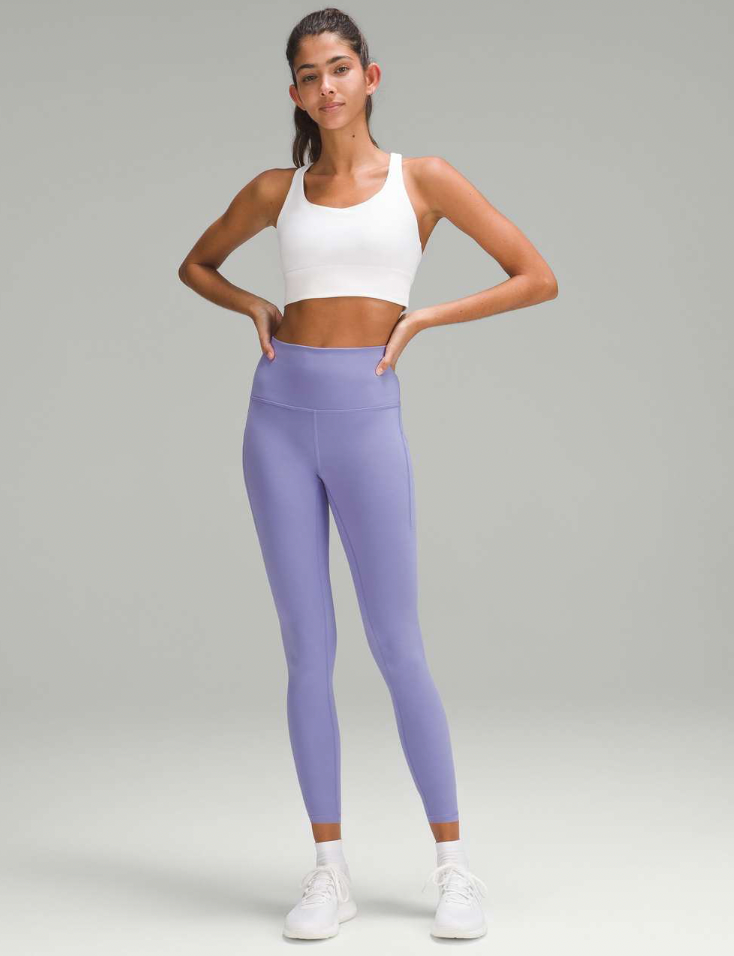 lululemon high rise wunder under leggings with pockets(size 4, 25" inseam)