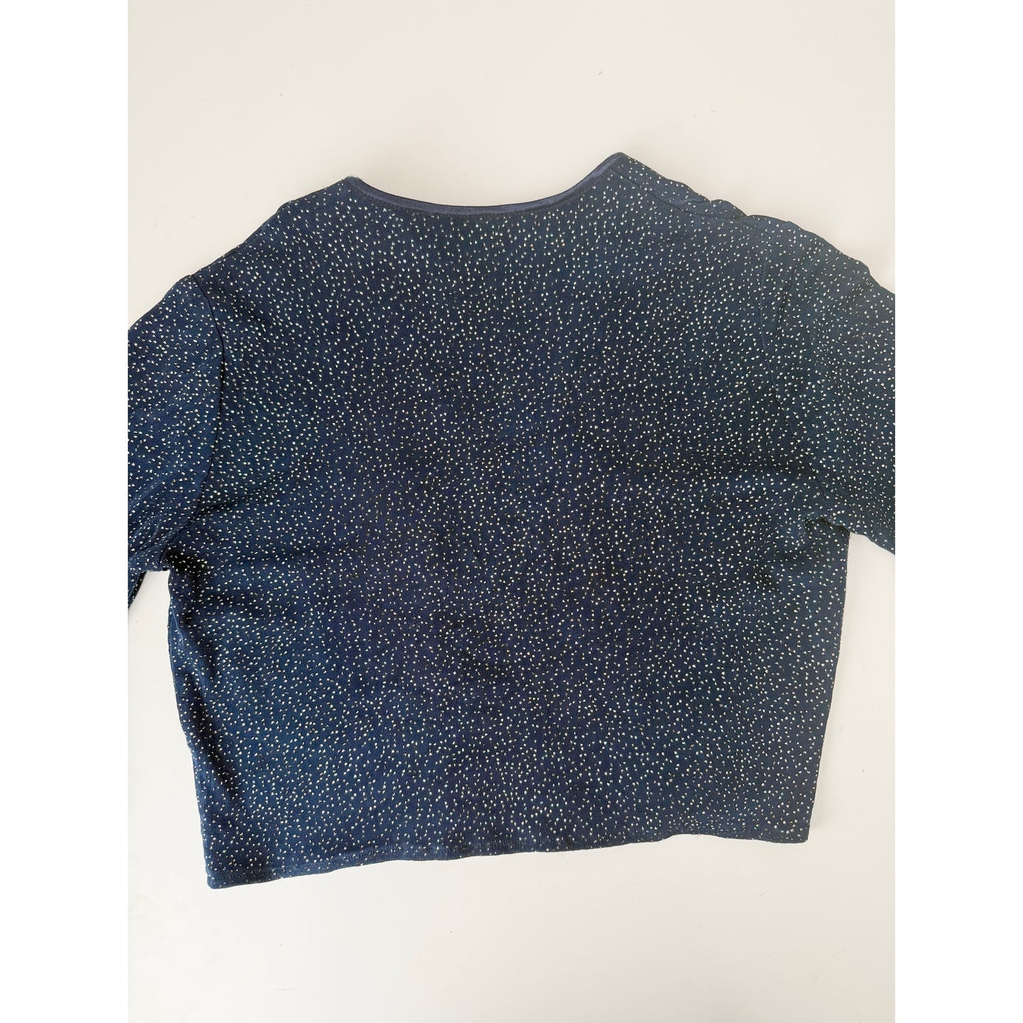 Vintage Rabbit rhinestone navy blue cardigan - size 10