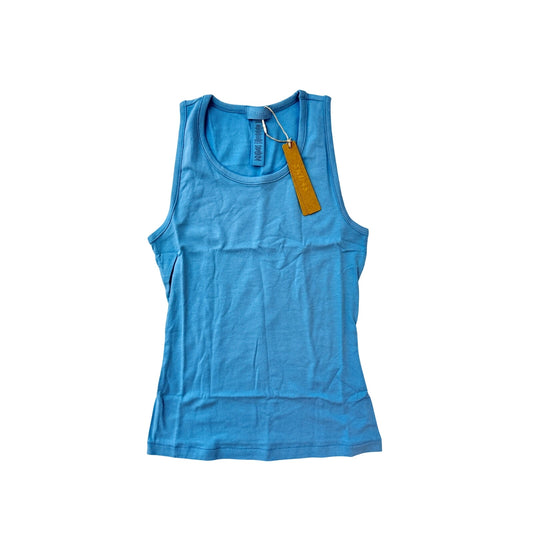 skims boyfriend long tank marina blue - size XS