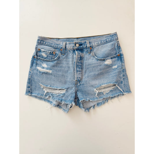levis high rise 501 shorts - size 31