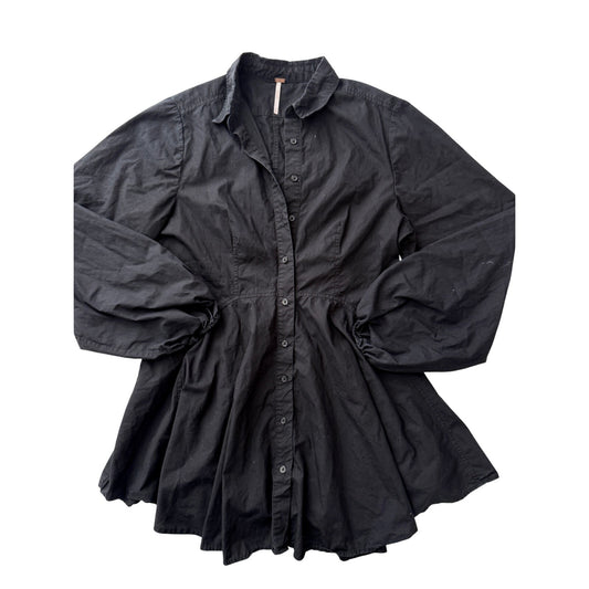 free people freya poplin cotton mini dress - size small