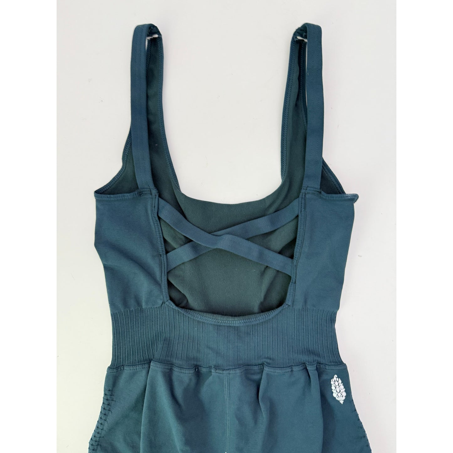 Free People Movement Teal Good Karma Runsie - Size Small
