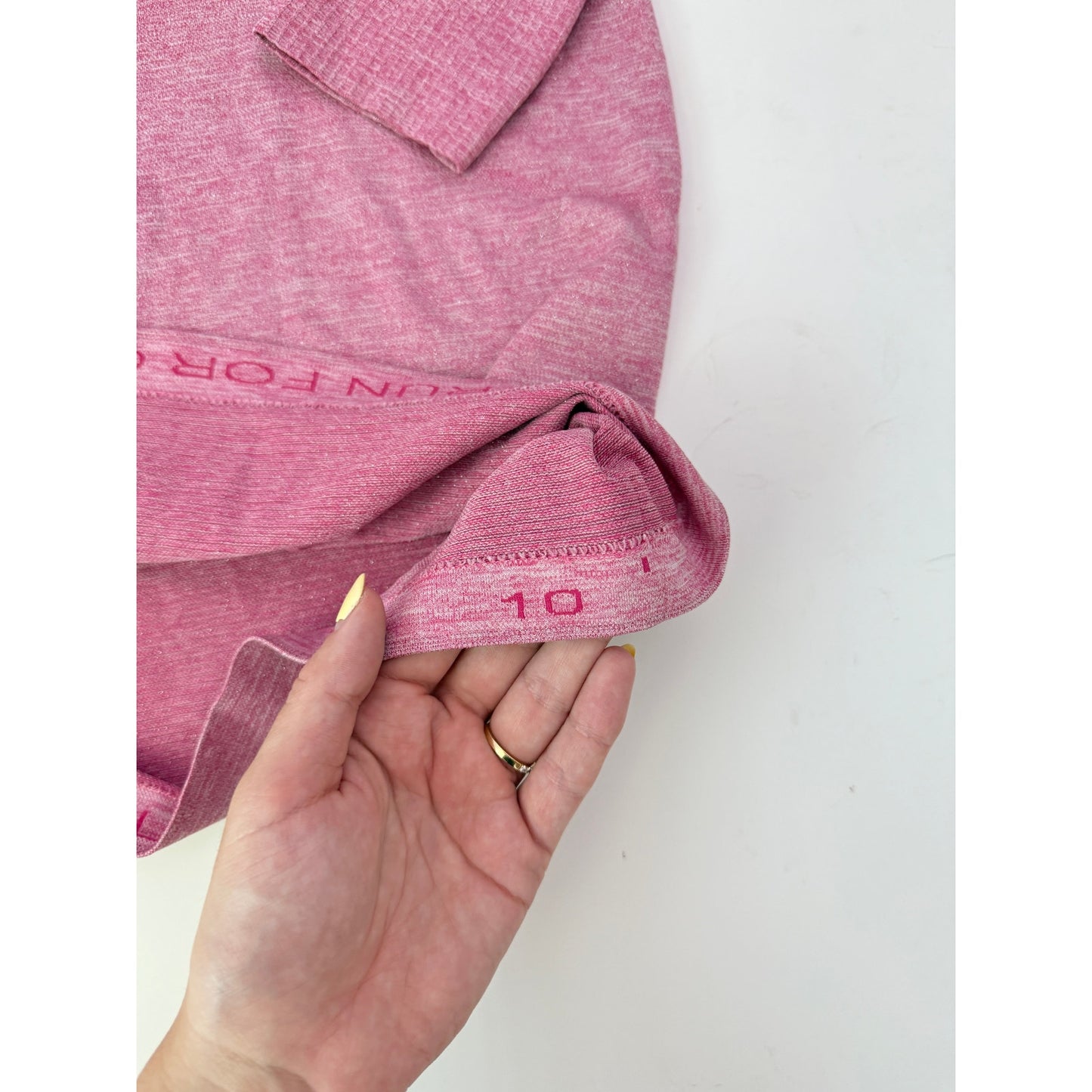 Lululemon pink swiflty tech long sleeve - size 10