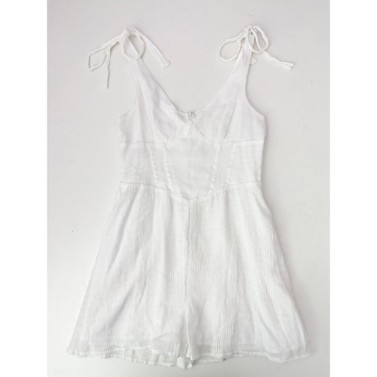 Pacsun white linen romper - size medium