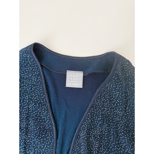 Vintage Rabbit rhinestone navy blue cardigan - size 10