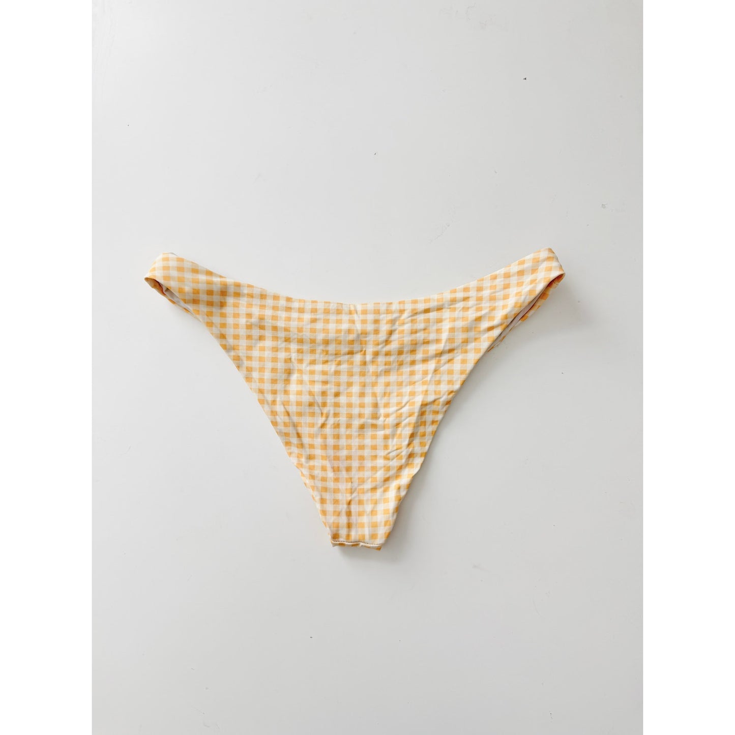 dippin daisys yellow gingham bikini set - size small