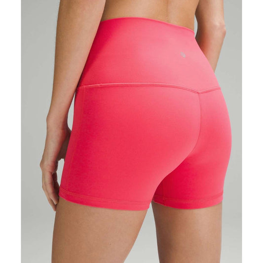 lululemon pink align high rise shorts - size 8, 4"