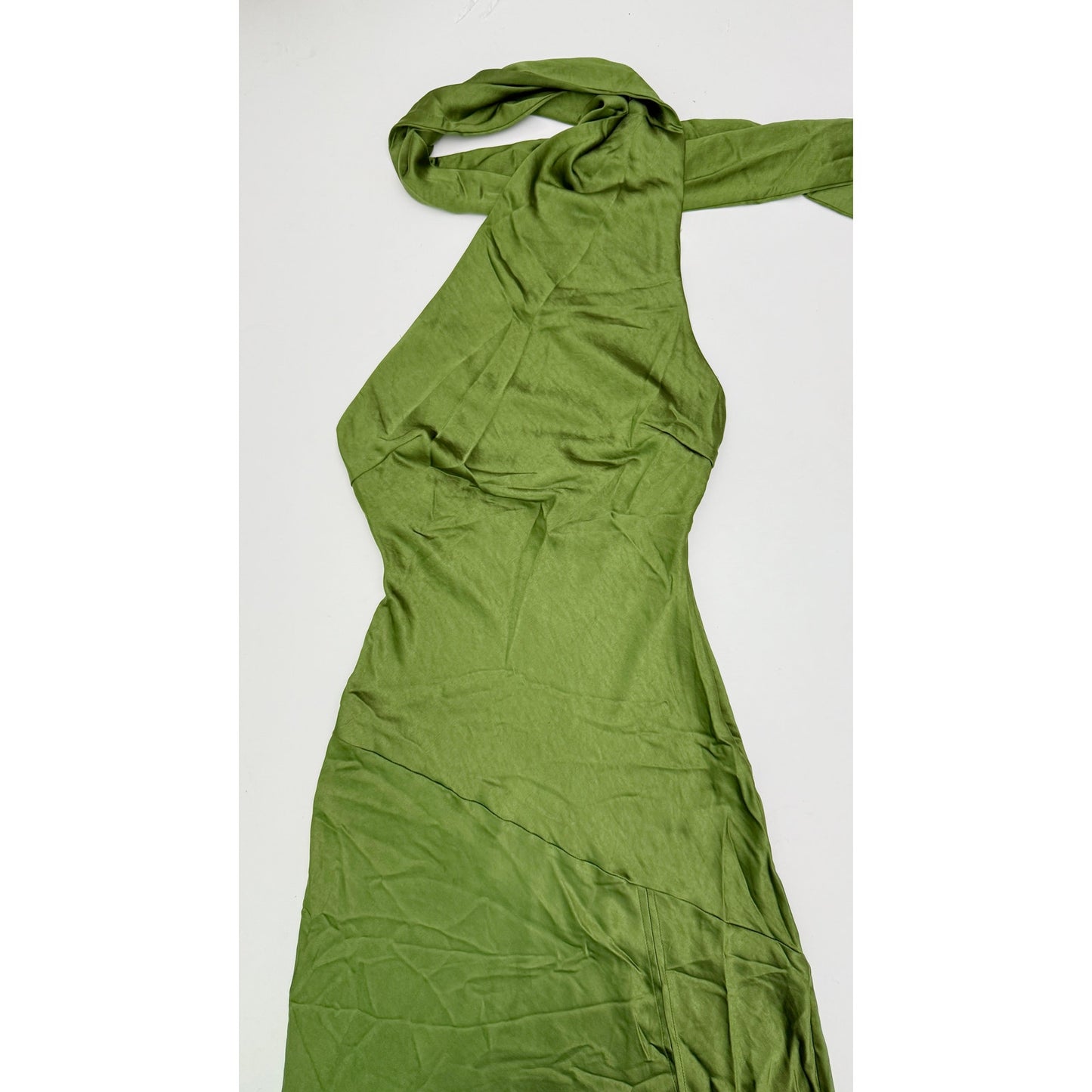 Hello Molly athenian satin maxi dress - size small