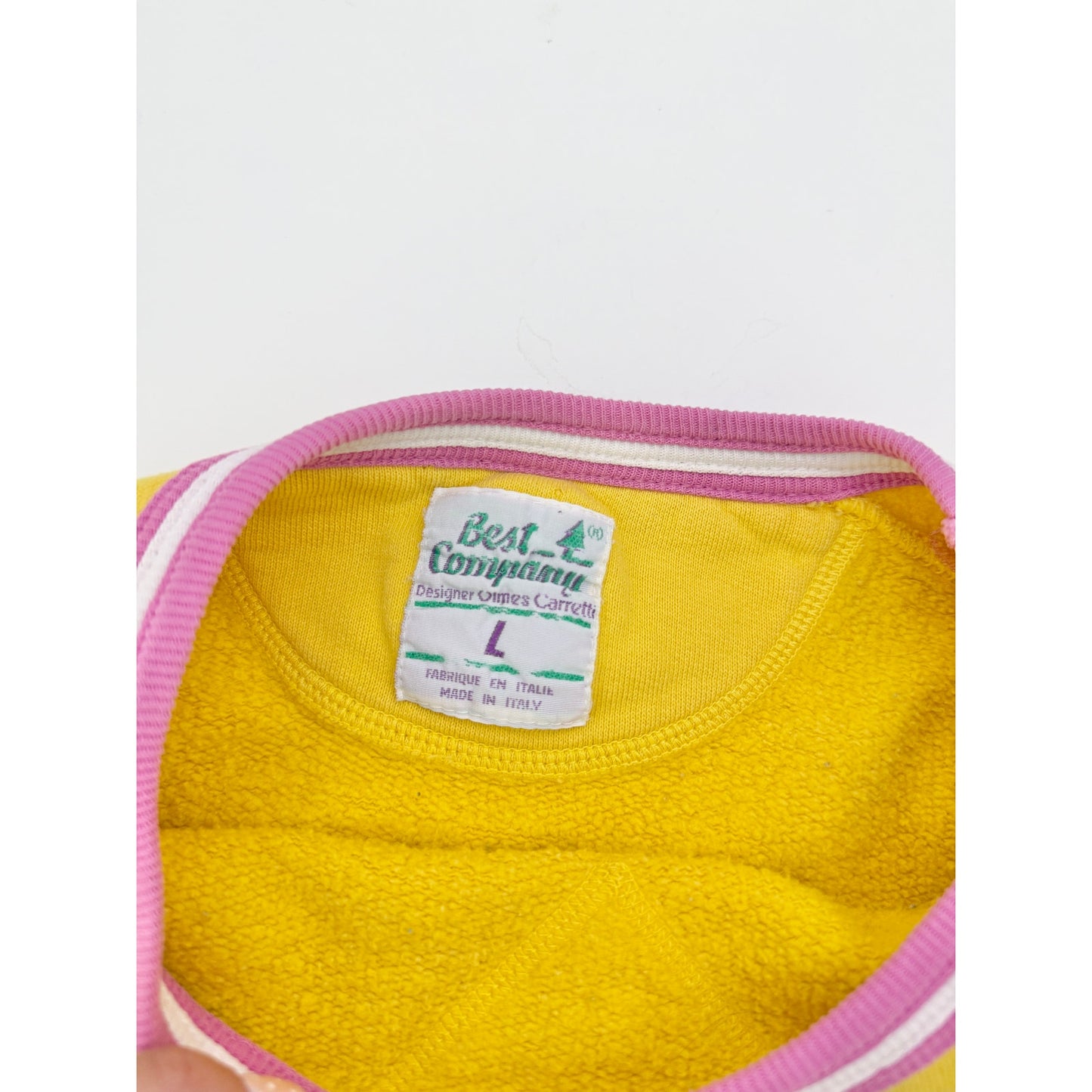 Vintage best company backyards yellow crewneck - size large