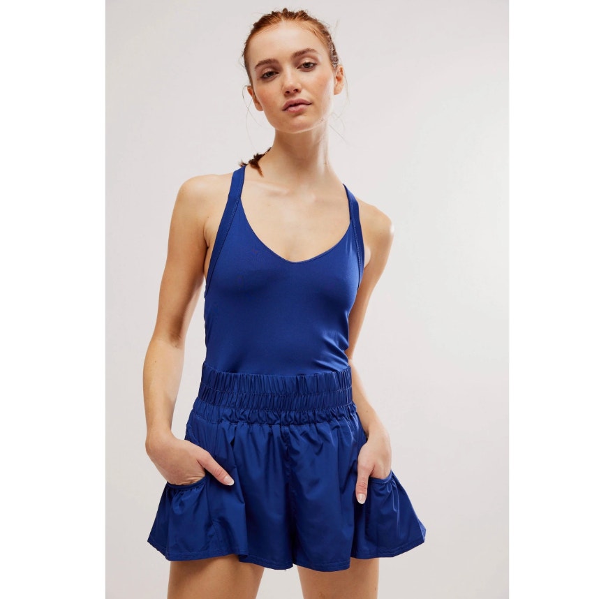 Free People navy blue get your flirt on shortsie - size medium