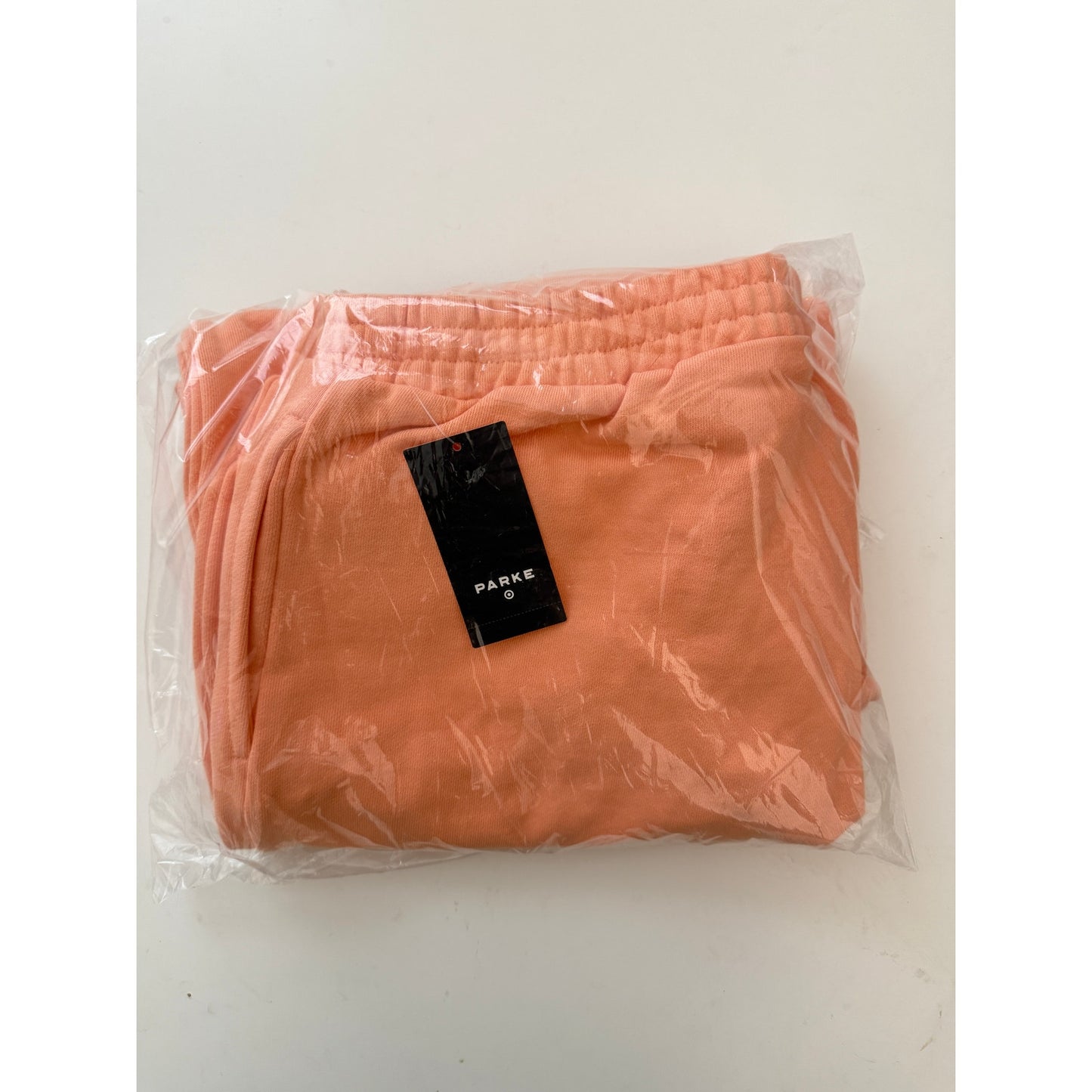 Target x Parke peach orange high rise boxer sweatpants - size medium