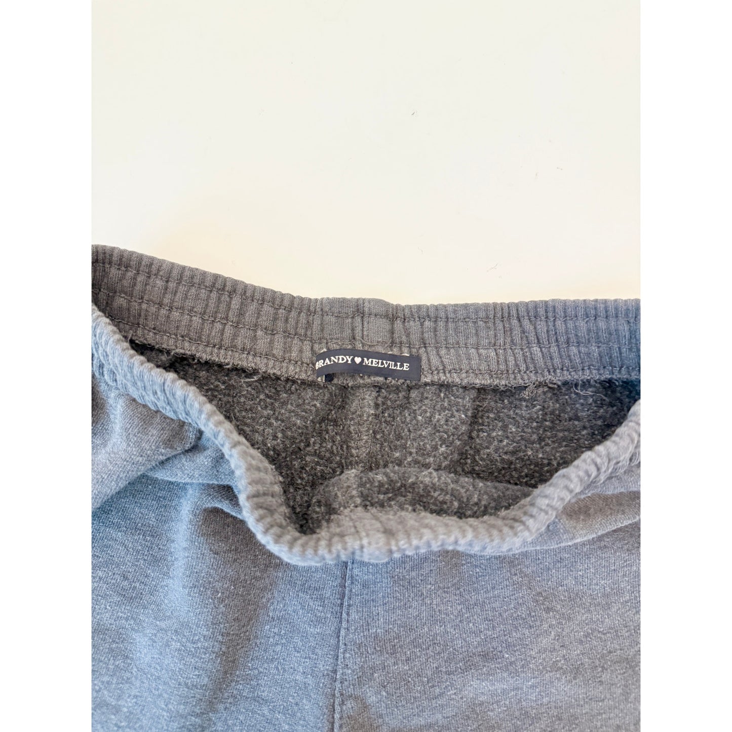 brandy melville grey sweatshorts - one size
