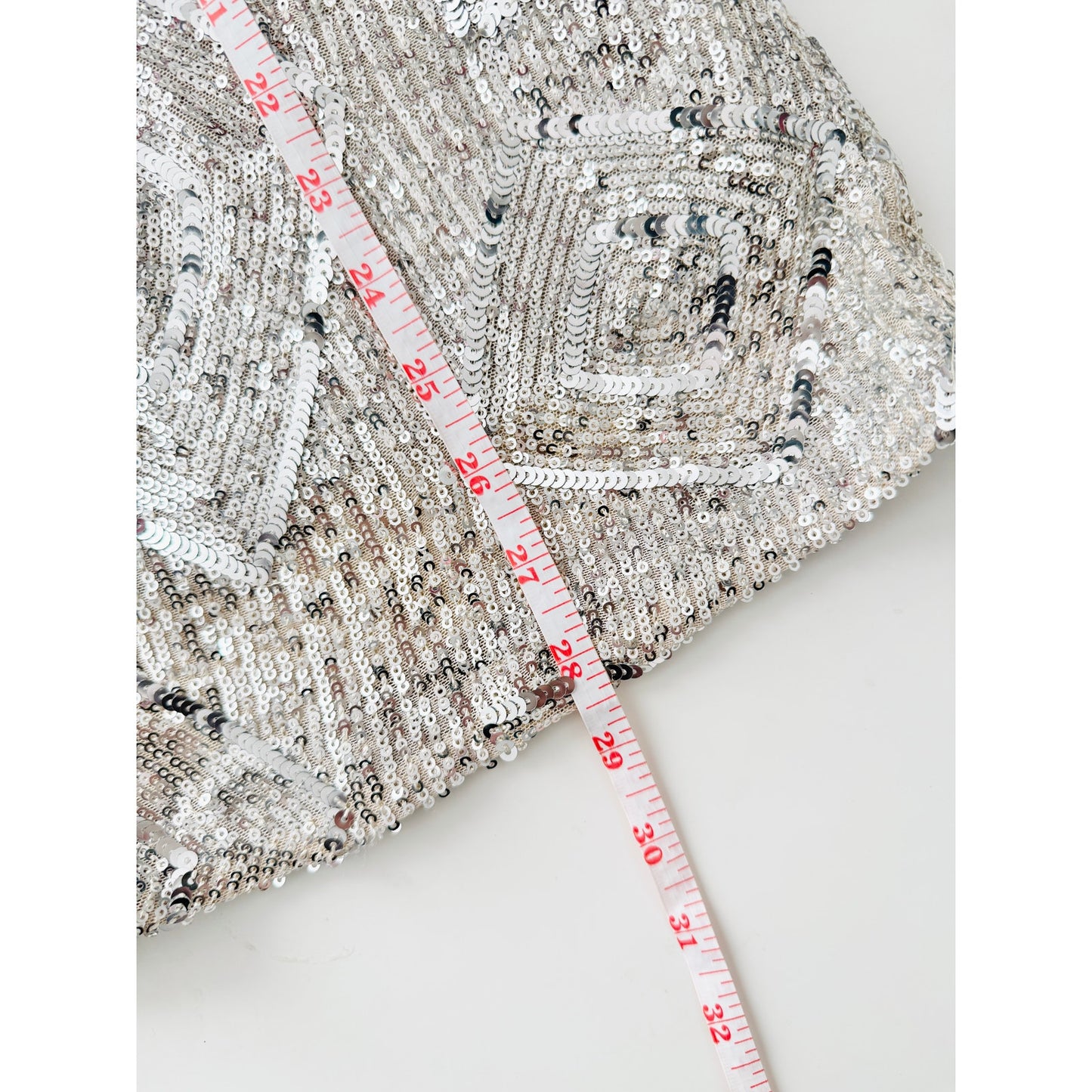 skies are blue silver sequin mini dres - size small