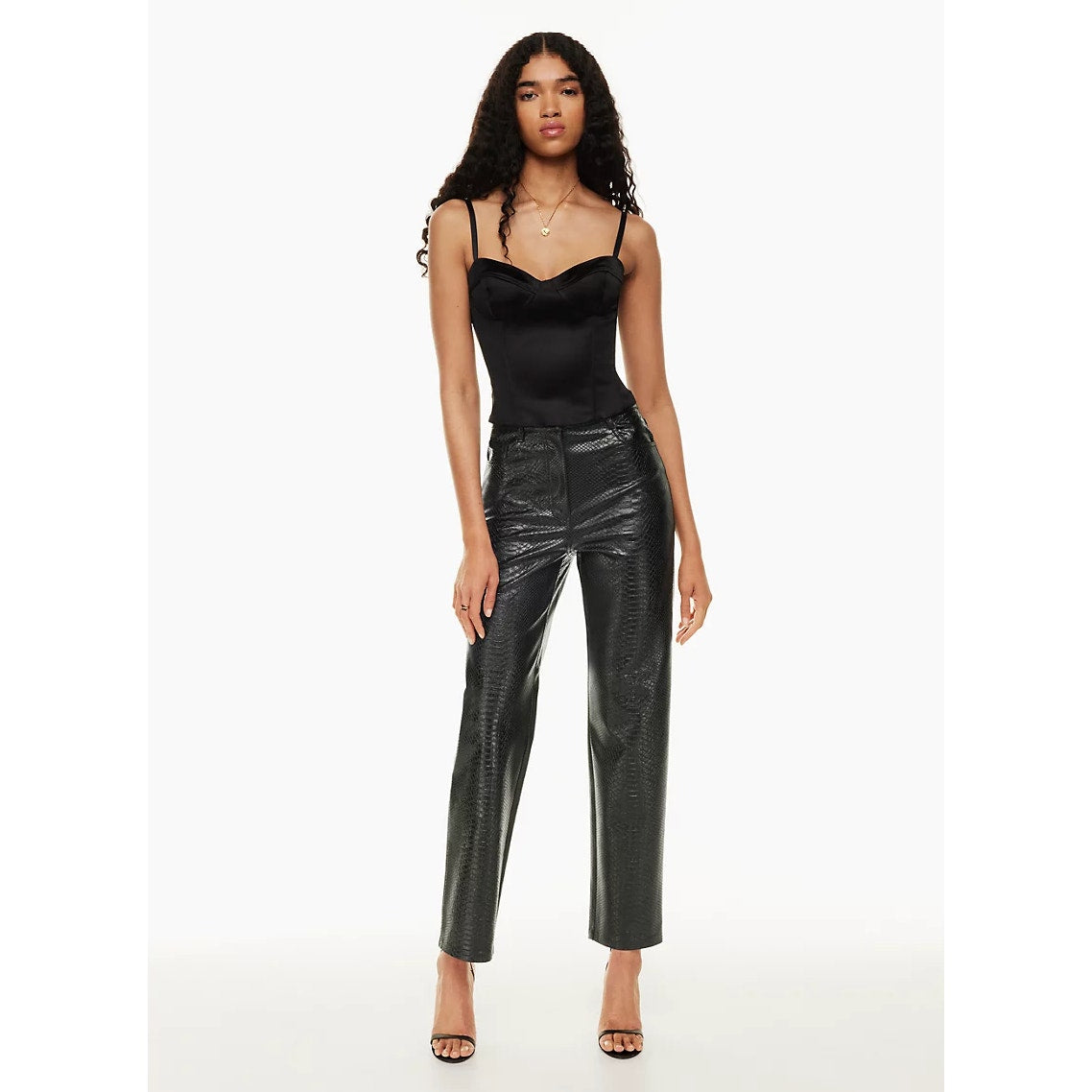 Aritzia Babaton high rise leather pants - size 2