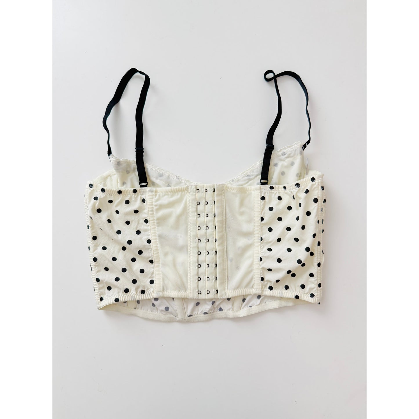urban outfitters polka dot corset tank - size medium